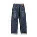 Men's Clothing Men's Relaxed Straight-Leg Jeans - Vintage Washed Denim Pants For Casual & Streetwear (Blue-Gray, Black, Fleece-Lined Options)_mkmklike.com