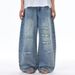 High Waisted Wide Leg Jeans Ripped For Women Slimming Loose Retro Floor Length Straight Leg Pants Spring_mkmklike.com