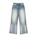 Men's Clothing Spring And Summer Gradient High Street Neutral Wide Leg Loose Baggy Jeans Flared Jeans For Men And Women_mkmklike.com