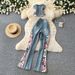 Women's Clothing Women's Retro Floral Embroidered Denim Jeans Summer Slim Fit Two Piece Set Stylish Elegant_mkmklike.com