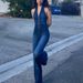 Euro-American Style Women's Clothing New Slim-fit Slim-looking Fashionable Street Retro Style High-waisted Denim Overalls_mkmklike.com