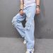 Men's Straight Leg, Non Stretch Denim Jeans, Styled For Cycling, Street Style, Chic Denim Trousers._mkmklike.com