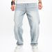 Men's Clothing Trendy High Street Jeans Loose Wide Leg Straight Pants_mkmklike.com