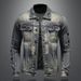 Loom Men's 2023 New European And American Slim Fit Motorcycle Retro Stylish Distressed Denim Jacket_mkmklike.com