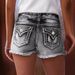 Women's Denim Embroidered Shorts Fashion Cotton Stretch Street Style Spring Autumn_mkmklike.com
