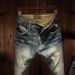 Men's Slim Straight Distressed Jeans Vintage Patchwork Ripped Denim Pants for Casual Streetwear_mkmklike.com