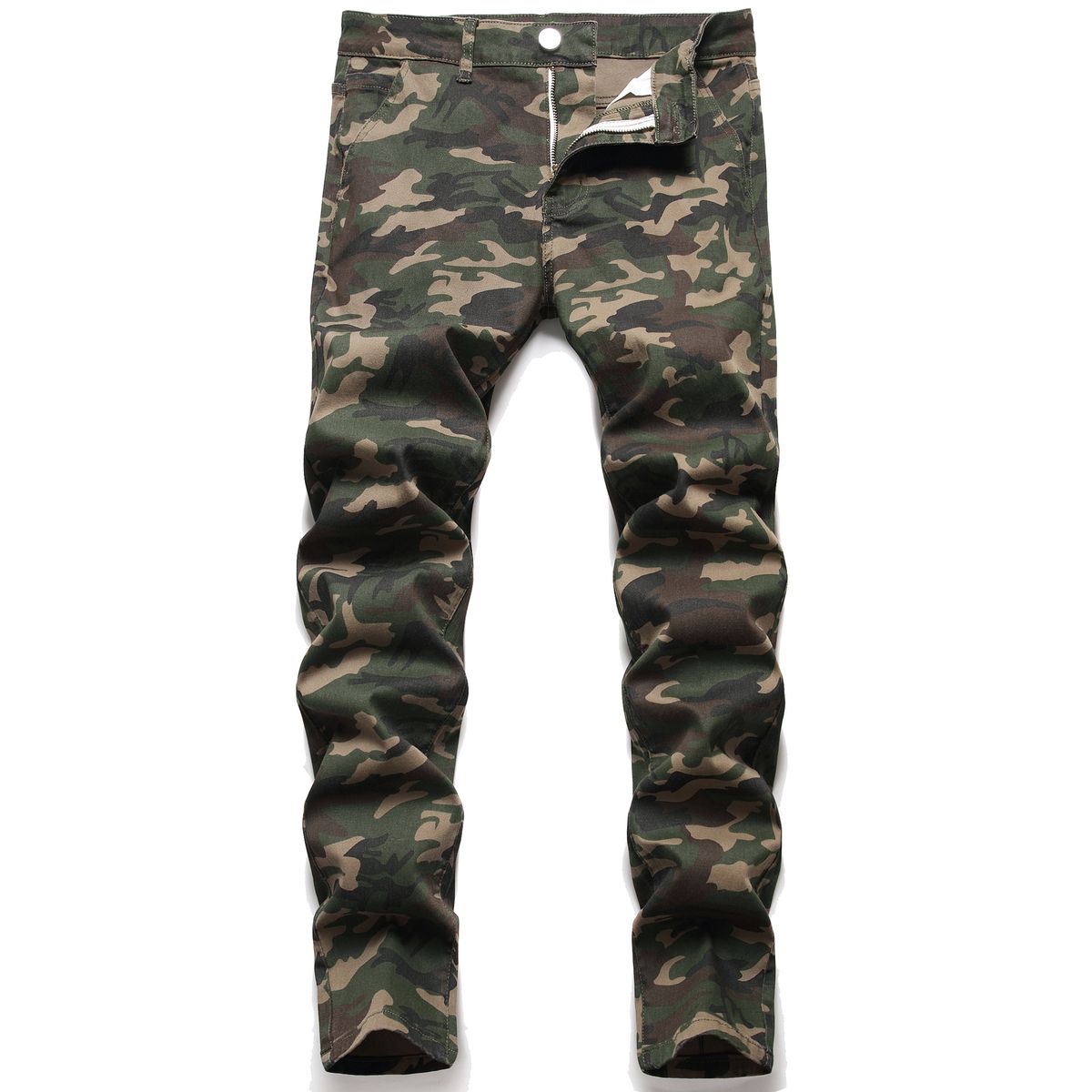 Men's Clothing New Retro Camouflage Jeans Denim_mkmklike.com