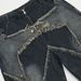 TIDEEKU Summer Shorts Star Distressed Loose Five-Point Pants Trendy Brand Straight-Leg Jeans For Men_mkmklike.com