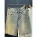 Men's Denim Shorts Summer Loose Straight Leg Ripped Jacquard Five Point Mid Length Pants_mkmklike.com