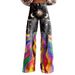 Women's Clothing 3d Digital Printing Bell Bottom Pants One Piece_mkmklike.com