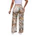 2025 Autumn New Cross-Border Printed Fashion Workwear Casual Loose Straight Mid-Waist High-Quality Women's Denim Pants_mkmklike.com