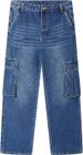 "Men's Stretch Denim Jeans – Relaxed Fit, Multi-Pocket Design (S-XXL, Cotton Blend, Stonewash & Dark Blue)"_mkmklike.com