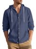 European And American Cross-Border Solid Color Fashion Shirt Men's Casual Sports Cotton Linen Long Sleeve_mkmklike.com
