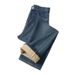 Shisanxing·Yunheyu Popular Style Fleece-lined Thickened Retro High-waisted Straight-leg Jeans For Women, Loose Wide-leg_mkmklike.com