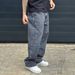 Men's American Vintage Heavy Washed Denim Jeans – Relaxed Straight Fit High Street Casual Trousers_mkmklike.com