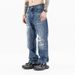 Men's Clothing Washed Damaged Cut Texture High End Straight Jeans Trendy Japanese Loose Wide Legs_mkmklike.com