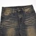 Washed Yellowing Crease Wide-Leg Jeans Men's High Street Versatile Loose Niche Straight Long Dad Pants Trendy_mkmklike.com