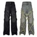 Hip-Hop Inspired Loose-Fit Denim Pants – Vintage Washed High Waist Jeans For Men_mkmklike.com