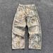 Men's Clothing Men's Retro High Street Leopard Print Wide Leg Jeans Loose Straight Casual Trousers Trendy Brand Street Design_mkmklike.com