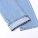 Men's Slim Fit Stretch Jeans Multi Layered Blue Skinny Jeans Suitable For All Seasons_mkmklike.com