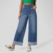 2025 Spring New European and American Cross border Fashion High waist Trousers Hem Straight Jeans Women's Casual Wide leg Pants_mkmklike.com