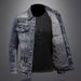Loom European American Brand Denim Jacket For Men, Spring And Autumn Turn-Down Collar Jacket, Motorcycle Style Men's_mkmklike.com
