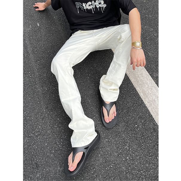 Nordmann American BF Style High Street Jeans For Men, Straight Slim Fit, Slimming Long Pants, Trendy Brand, Versatile, Cool And_mkmklike.com