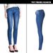 Women's Low-Rise Skinny Jeans – Stretch Denim Pencil Pants With Whiskering & Distressed Details (Blue, XS-2XL)_mkmklike.com