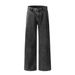 American Style Straight-Leg Jeans Washed Vintage High Street Trend Versatile Ins Men's Loose Simple Wide-Leg Long Pants_mkmklike.com