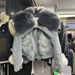 Women's Clothing Large Fur Collar Fox Fur Denim Fur Jacket Women's Thick Lined Parka_mkmklike.com