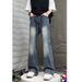 Nordmann Men's Straight Loose Jeans American High Street New Casual Trendy Slim Fit Versatile Retro Long Pants_mkmklike.com