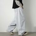 Vintage Distressed Wide-Leg Jeans For Men, Autumn New Straight Loose Trendy Brand Oversized Basic Versatile Pants_mkmklike.com