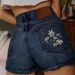 Women's Clothing Shorts Embroidery All Match Denim Shorts Casual_mkmklike.com