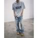 Vintage Washed Denim Jeans Heavyweight Relaxed Straight Fit Classic A-Line Silhouette Cleanfit Unisex_mkmklike.com