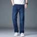 Deep Stock Summer Thin Stretch Jeans Men's Loose Casual Business Jeans Men's Foreign Trade Jeans_mkmklike.com