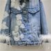 Women’s Clothing Spring New European Fashion Heavy Beaded Sequined Stitching Ostrich Fur Denim Jacket Women's Trend_mkmklike.com