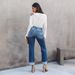 Factory direct sales 23 years of foreign trade, European and American cross border new style urban casual washed women's straight denim pants 3203_mkmklike.com