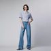 Women's Clothing Jeans Autumn Denim Fabric Advanced Comfortable And Stylish Slim Wide Leg Mopping Pants_mkmklike.com