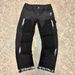Men's Clothing European And American Style Men's Y2K Patchwork Painted Letter Print Fashion Straight Leg Jeans_mkmklike.com