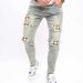 Men's Clothing Men's Biker Jeans Distressed Slim Straight Denim Pants For Urban Streetwear Fashion_mkmklike.com