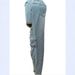 Distressed Denim Cargo Pants - Stretch High-Waisted Workwear Jeans With Rhinestone Embellishments & Multiple Pockets (S-Xxl)_mkmklike.com