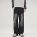 Men's American Retro Multi Pocket Cargo Jeans Cleanfit Trendy Straight Leg Casual Pants Wear_mkmklike.com
