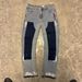 Men's Clothing European And American Men's Y2K Patchwork Painted Straight Leg Jeans_mkmklike.com