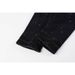 Men Women Summer Flared Jeans, Dark Black-Grey Fade With Metallic Splatters, Several Frayed Ripped Holes, Y2K Biker Stacked Look_mkmklike.com