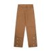 Nordmann Brown Workwear Jeans For Men, Autumn And Winter Design, Niche Casual Pants With Side Zipper, Loose Straight-Leg Trousers_mkmklike.com