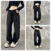 Men's & Women's Black Distressed Jeans – Vintage Cat Claw Rips & Relaxed Straight-Leg Fit For Streetwear & Casual Wear_mkmklike.com
