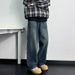 Retro American Men's Jeans Loose Fit Casual Straight Wide Leg Trousers Foreign Trade Factory Direct Sales_mkmklike.com
