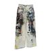 3D Printed Tie-Dye Graffiti Dirty Denim Wide-Leg Men's Trendy Wasteland Paint Splatter Workwear Straight-Leg Pants_mkmklike.com