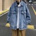 Spring Autumn Full Print Jacket Men's Korean Style Loose Fashionable Collar Trendy Men's Outerwear Slim Fit Summer Thin_mkmklike.com