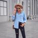 Oversized Denim Shirt Jacket – Slimming Button-Down Long Sleeve With Relaxed Fit (S-XL, Light Blue, Versatile Layering Staple For Work & Weekend)_mkmklike.com